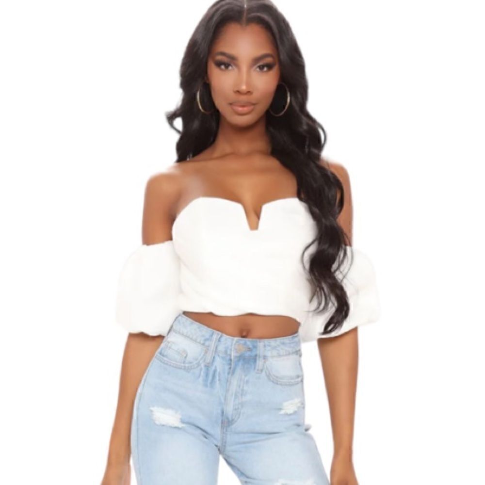 Fashion Nova Show Me A Sign Top Size Large NWT
